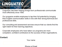 Tablet Screenshot of linguatec.com